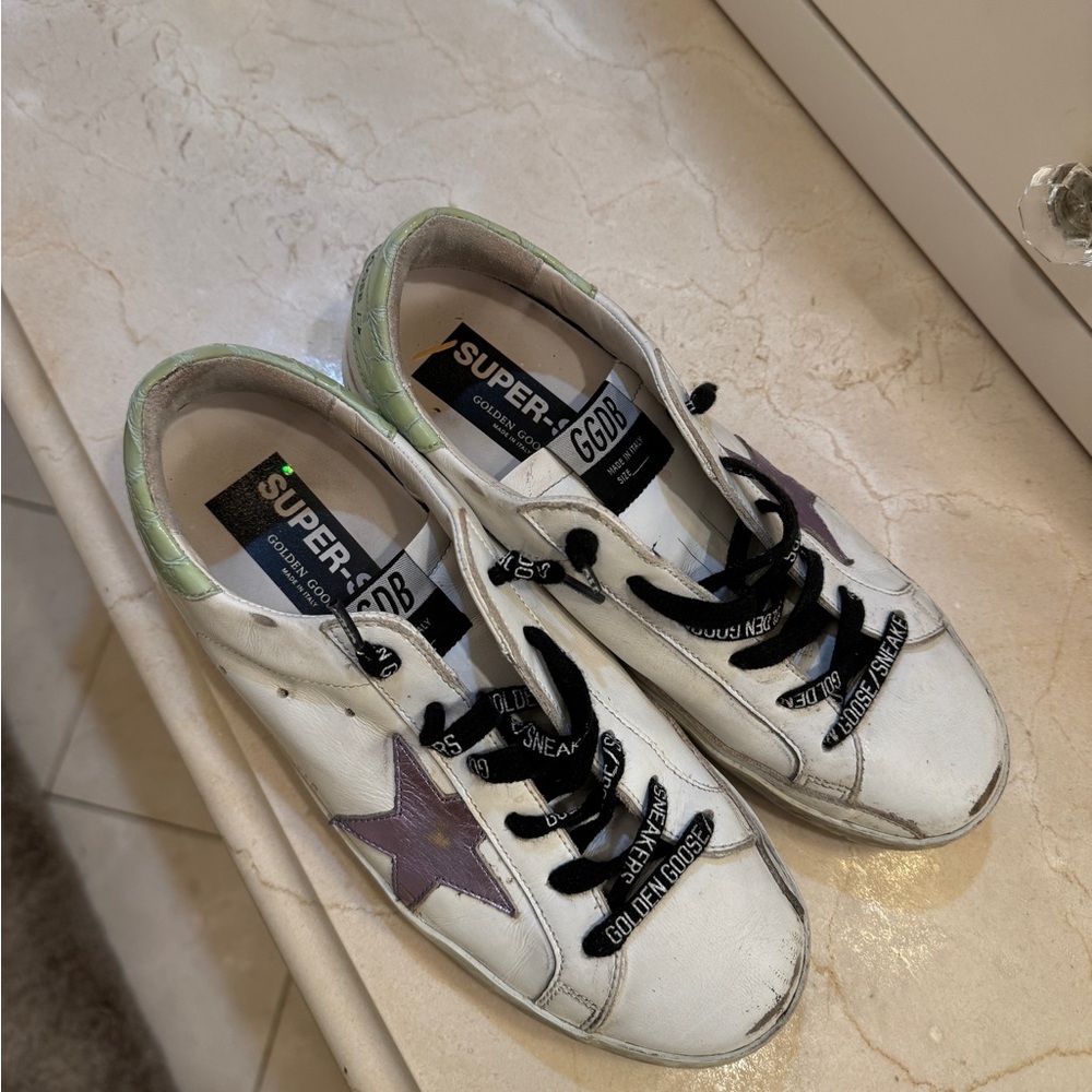 GOLDEN GOOSE- Superstar Leather Sneakers- Amazing Condition - Picture 6 of 10